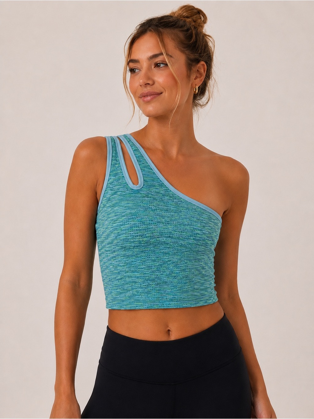 OFFLINE by Aerie Seamless One Shoulder Longline Sports Bra |‎ Medium